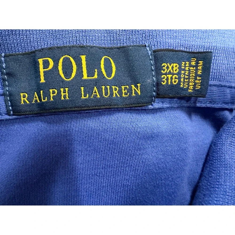 Polo Ralph Lauren Mens 3XB Royal Blue Cotton Golf Polo Shirt Pony Logo (V11)